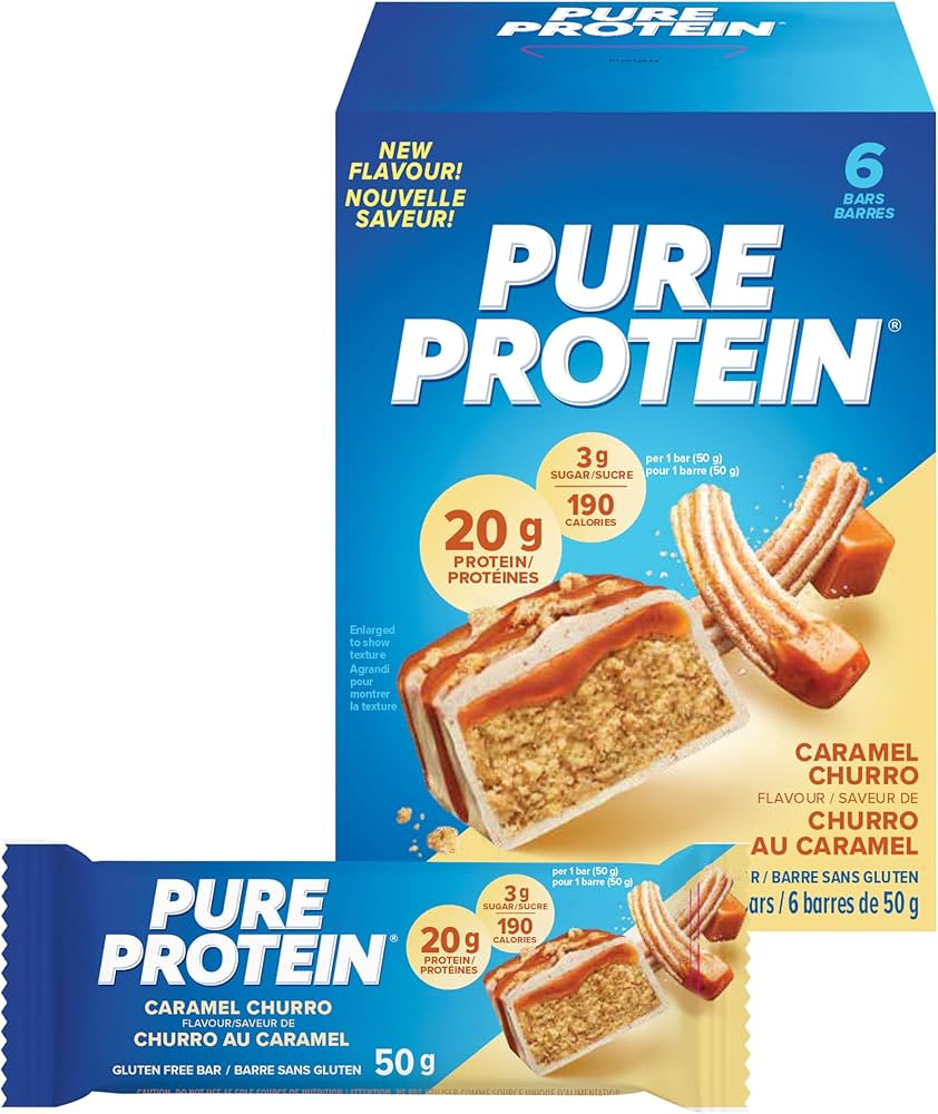 Pure Protein Bars - Nutritious, Gluten Free bar, made with Whey protein blend - low sugar, protei... | Amazon (CA)