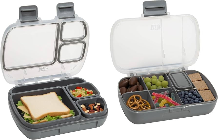 Tasty 2-Piece Snack & Bento Box Set, Includes Lunch Box & Snack Box, Portable Food Storage with B... | Amazon (US)