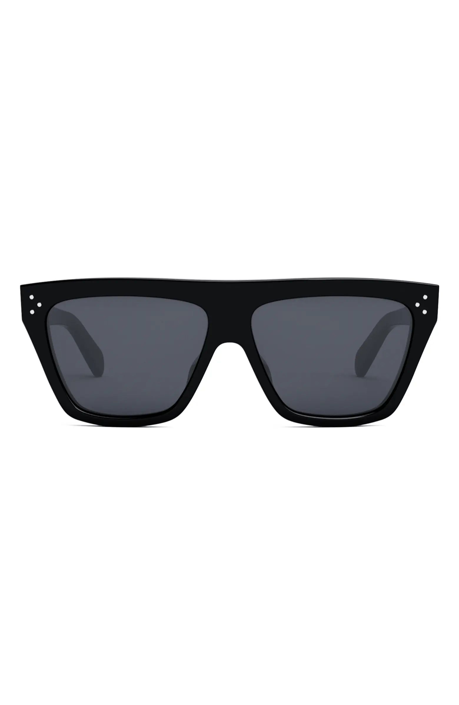 Bold 3 Dots 58mm Flat Top Sunglasses | Nordstrom