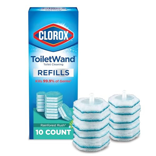 Clorox ToiletWand Toilet Cleaner Refills, Toilet brush, Rainforest Rush, 10 Ct | Amazon (US)