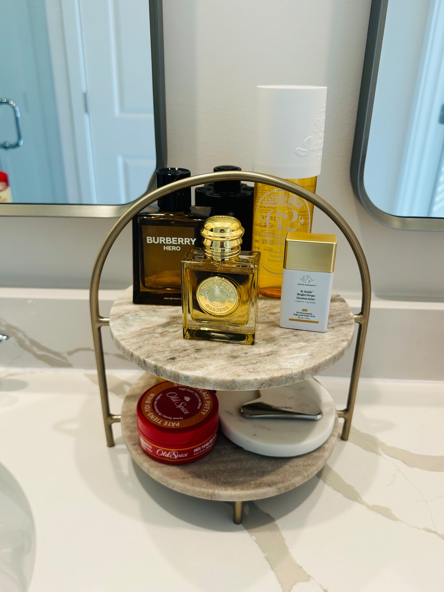 Bathroom counter goals: a little glam, a little fragrance. Linking my fave perfumes + trays on LTK! 💋

#LTKBeauty #LTKGiftGuide #LTKFindsUnder50