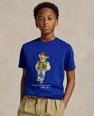 Big Boys Polo Bear Cotton Jersey Tee | Macy's