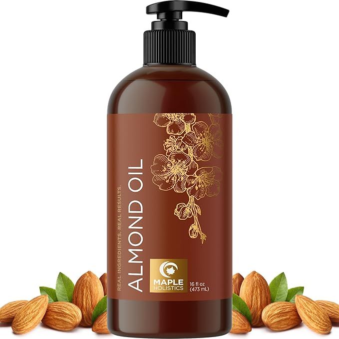 Cold Pressed Sweet Almond Oil - Pure Sweet Almond Oil for Skin Care and Moisturizing Body Oil for... | Amazon (US)