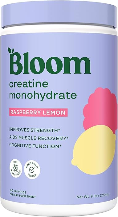 Bloom Nutrition Creatine Monohydrate Powder, 5g Micronized Creatine per Serving, Supports Muscle ... | Amazon (US)