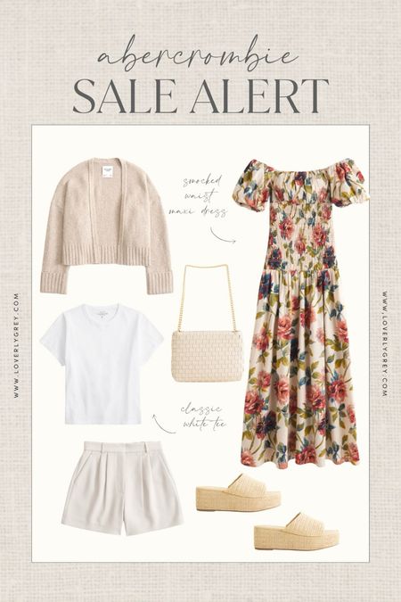 Some Abercrombie finds that are currently on sale! You can use my code: AFLOVERLY for an extra 15% off your order! 

Loverly grey, Abercrombie finds, Abercrombie sale, promo code, maxi dress, tailored shorts, cardigan, platform sandals 

#LTKStyleTip #LTKSeasonal #LTKShoeCrush