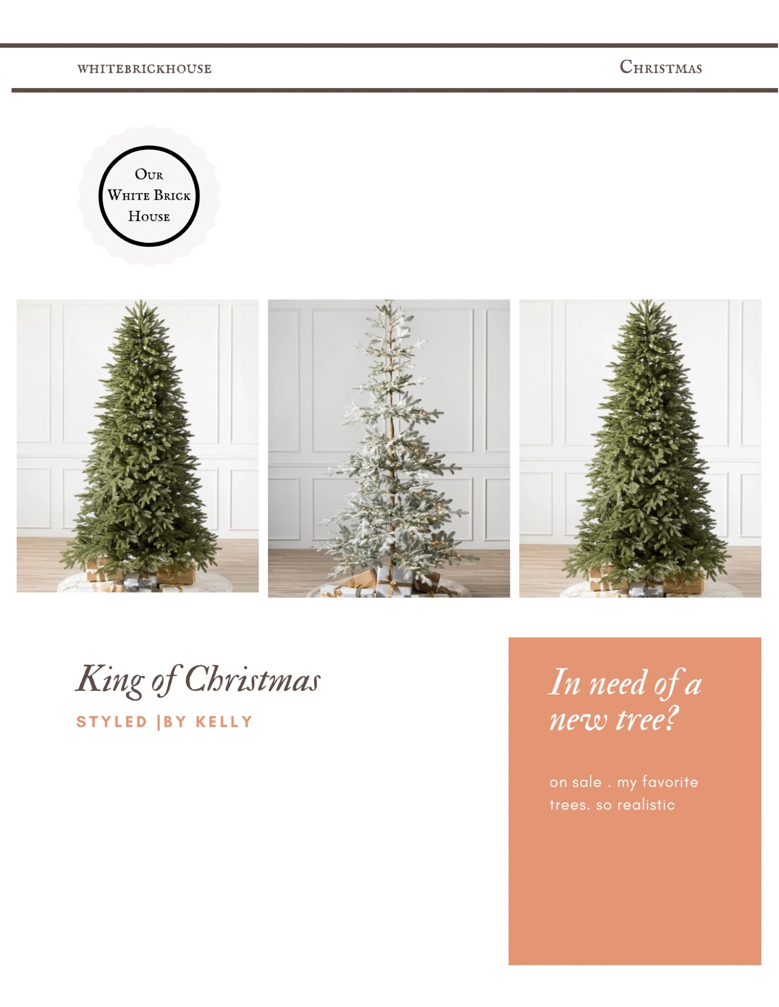 White.brickhouse
Are you shopping for a new tree this year? Shop king of Christmas sale.

Sale. Trees. Christmas trees. Holiday 
Decor.

#LTKhome #LTKSeasonal #LTKHoliday