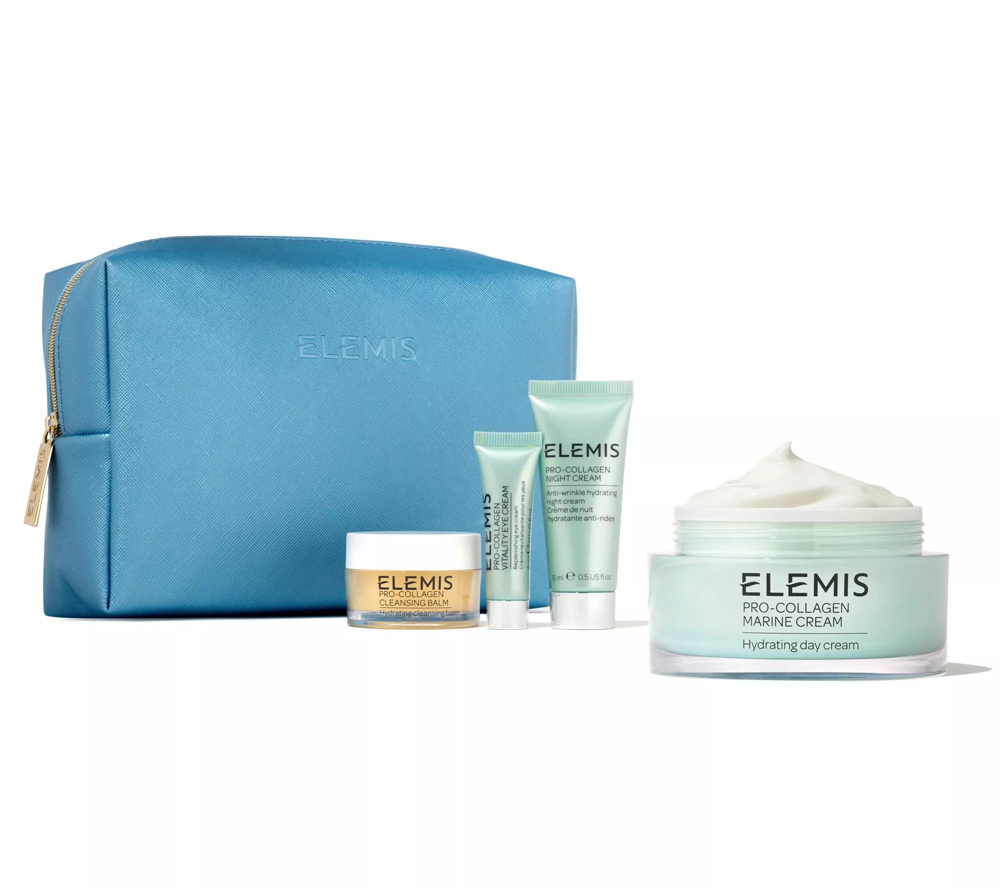 ELEMIS Super-Size Pro-Collagen Marine Cream & 3-Pc Travel Set - QVC.com | QVC