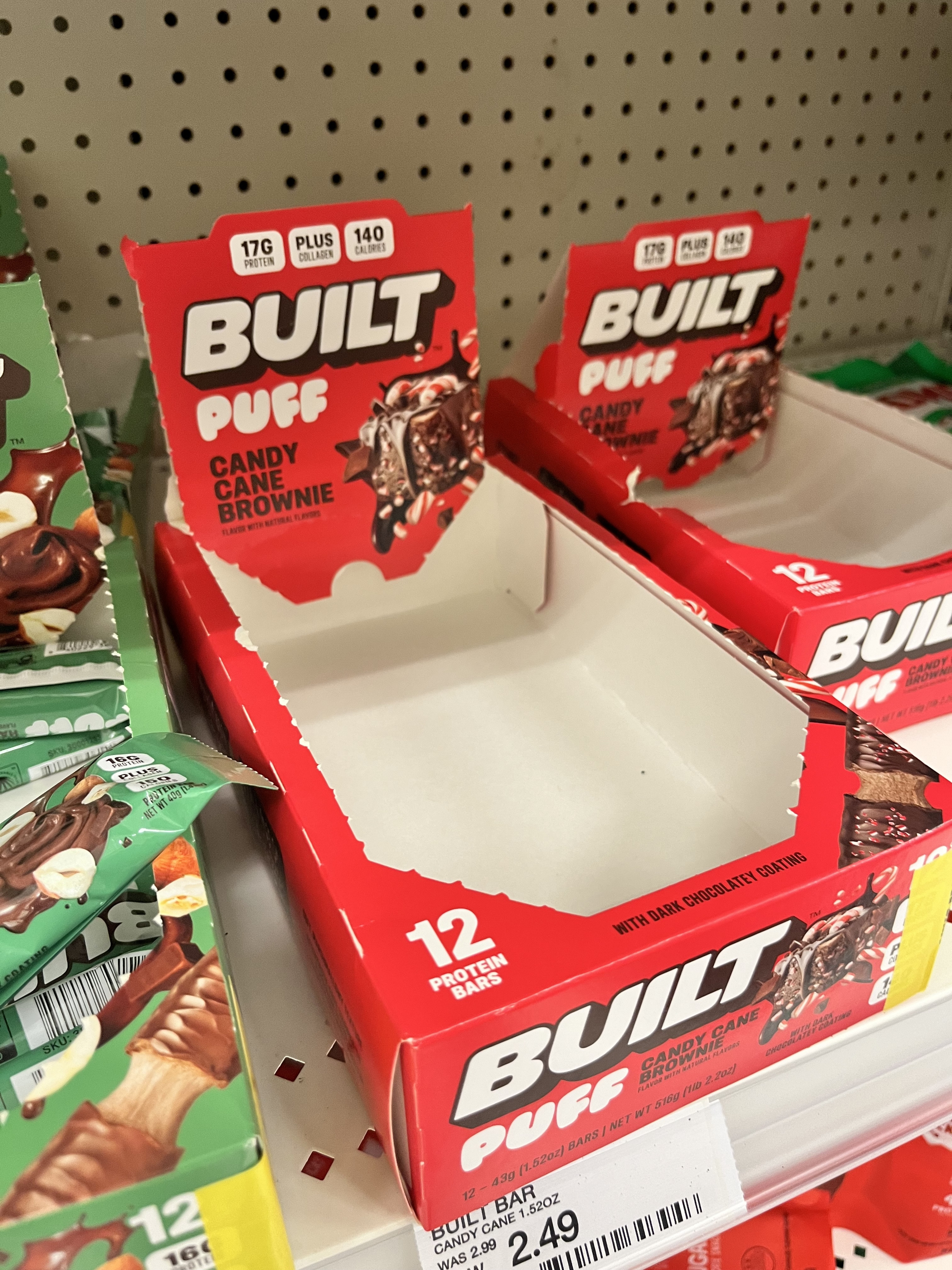 Built Puff Bar | Protein Bar | High Protein | On The Go | Bars | Candy Cane Brownie 

 #LTKfitnessgoals #LTKfoodie #LTKActive