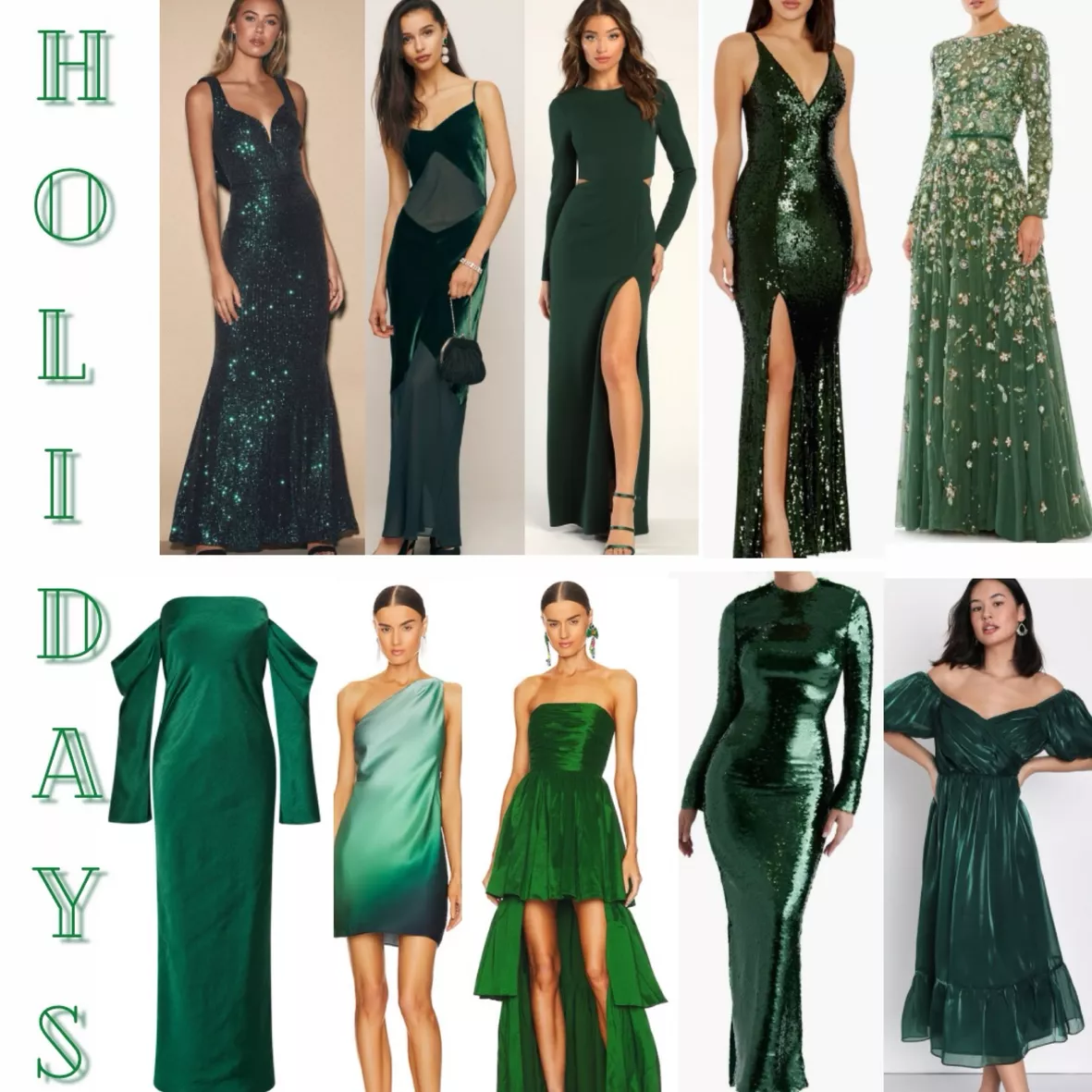 Forever Glam Emerald Green Sequin Mermaid Maxi Dress