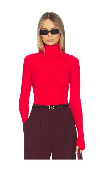 Commando Ballet Body Turtleneck Bodysuit in Red. | Revolve Clothing (Global)