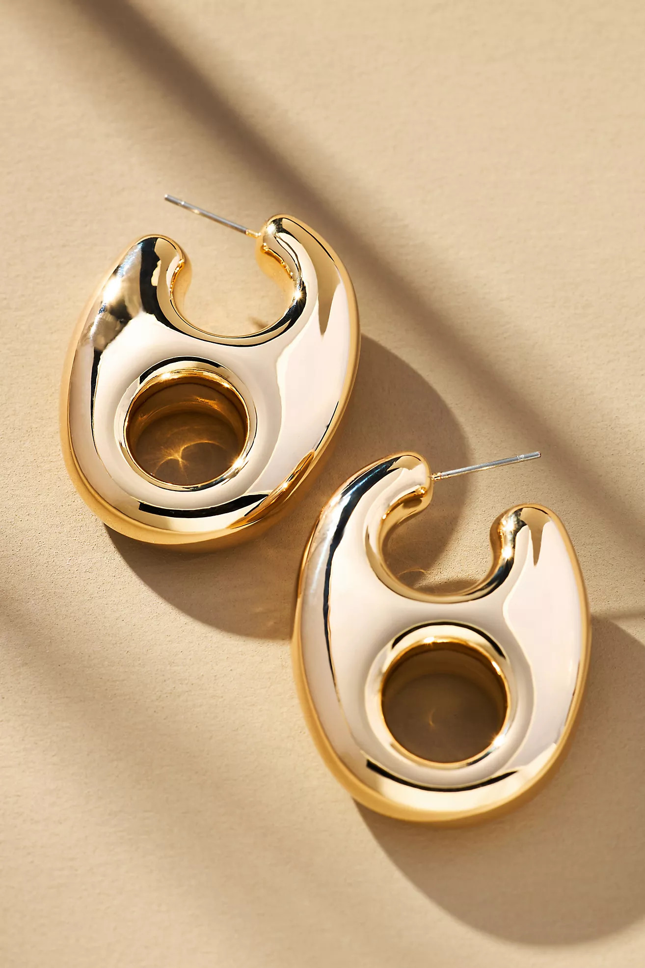 Pop Tab Huggie Earrings | Anthropologie (US)