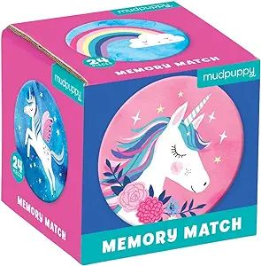 Mudpuppy Unicorn Magic Mini Memory Matching Game – Memory Game for Kids Ages 3 and Up, Makes A ... | Amazon (US)