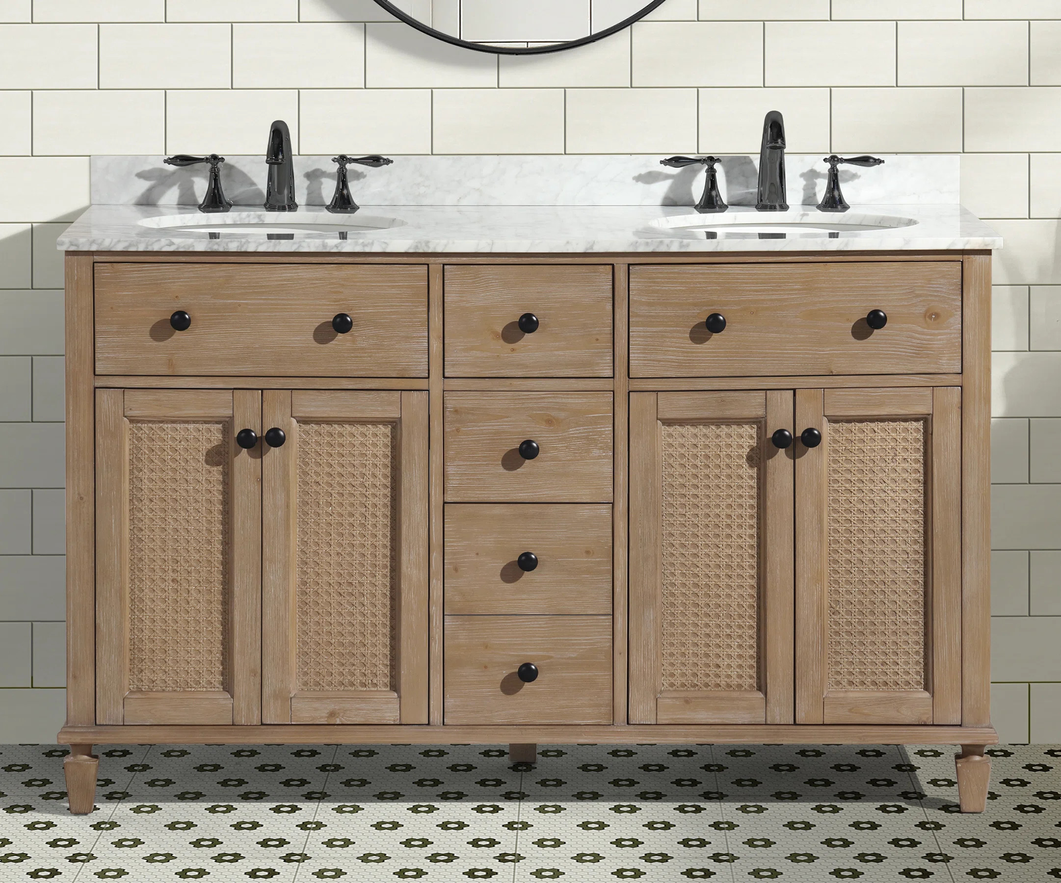 Berkely 55'' Double Bathroom Vanity | Birch Lane