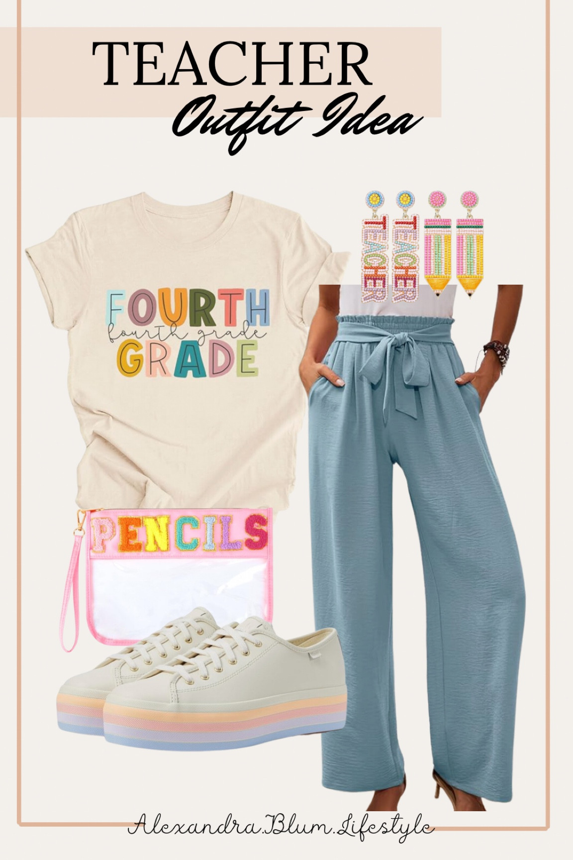 Teacher outfit idea from Amazon!! Cute comfy first day of school outfit for teachers! Elementary teacher outfit idea!

#LTKShoeCrush #LTKFindsUnder100 #LTKBacktoSchool