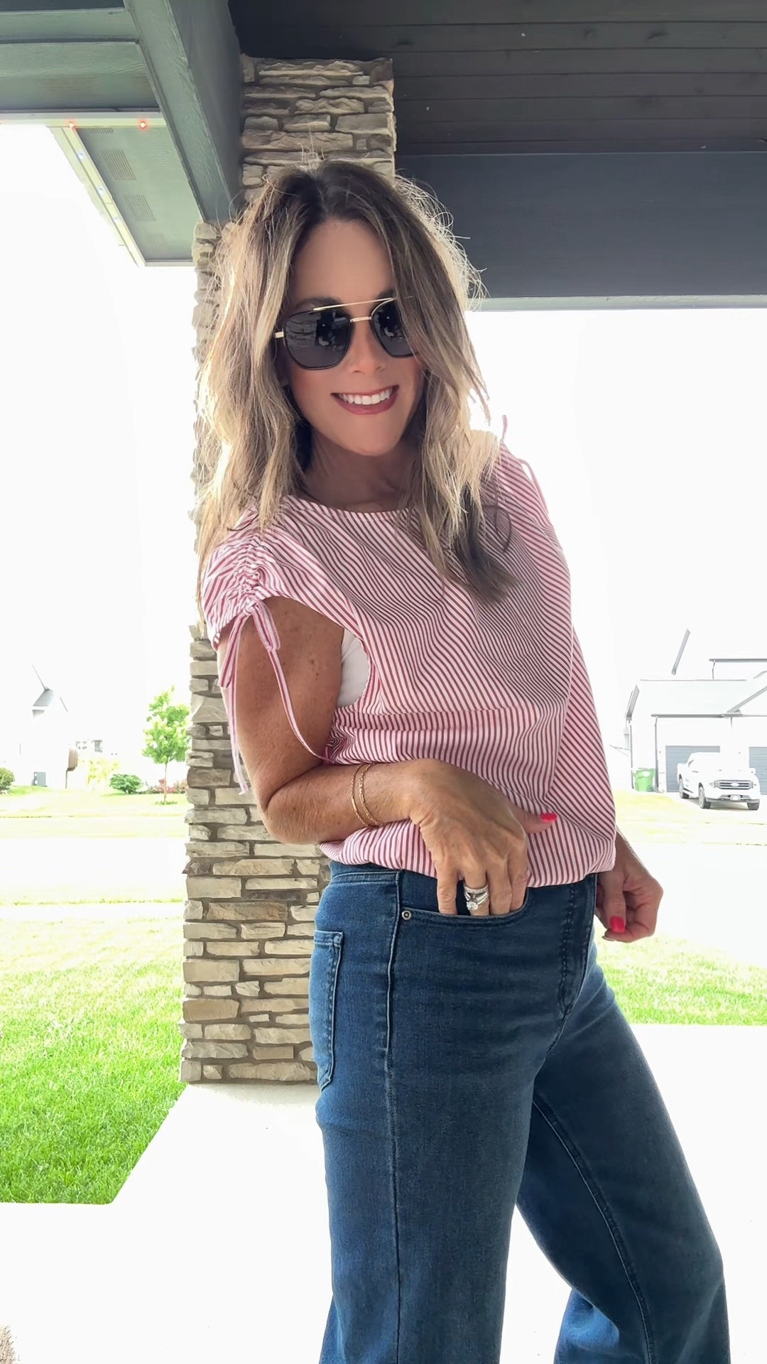 She’s back … Target sale going strong - Save $15 when you spend $60 
This cute top is a must have & if you are into sets, has a darling matching skirt! 

Snag this look & more, linked here!

#LTKgrwm #LTKootd #LTKOver40