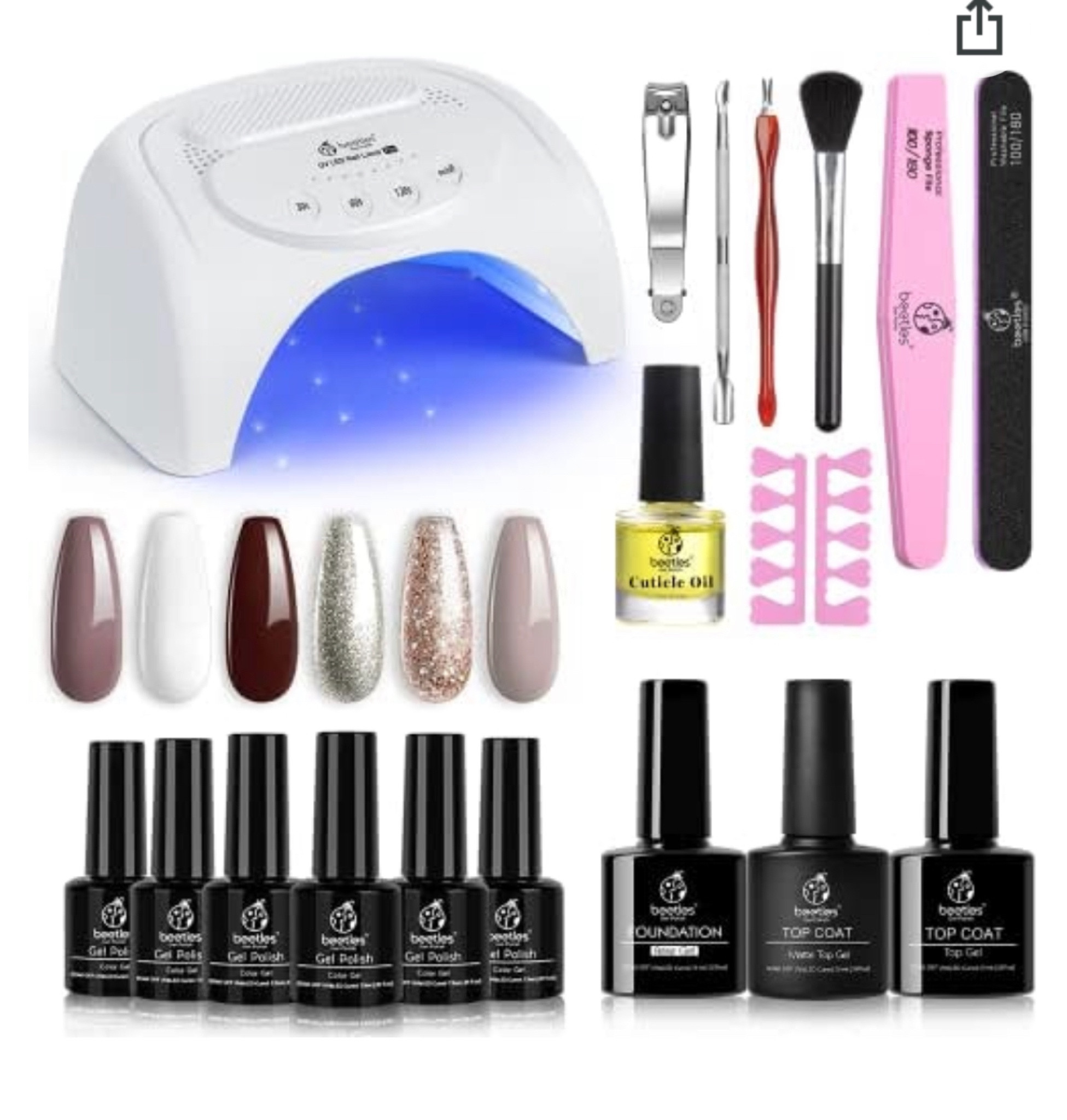 Huge Sale! Beetles 6 Pcs Burgundy Red Gel Nail Polish Starter Kit with 48W U V LED Light 

#prime #sale #nails #nailpolish #uvlight #nailset #nailkit #naildrying #amazon #giftidea #primeday

#LTKHoliday #LTKbeauty #LTKsalealert