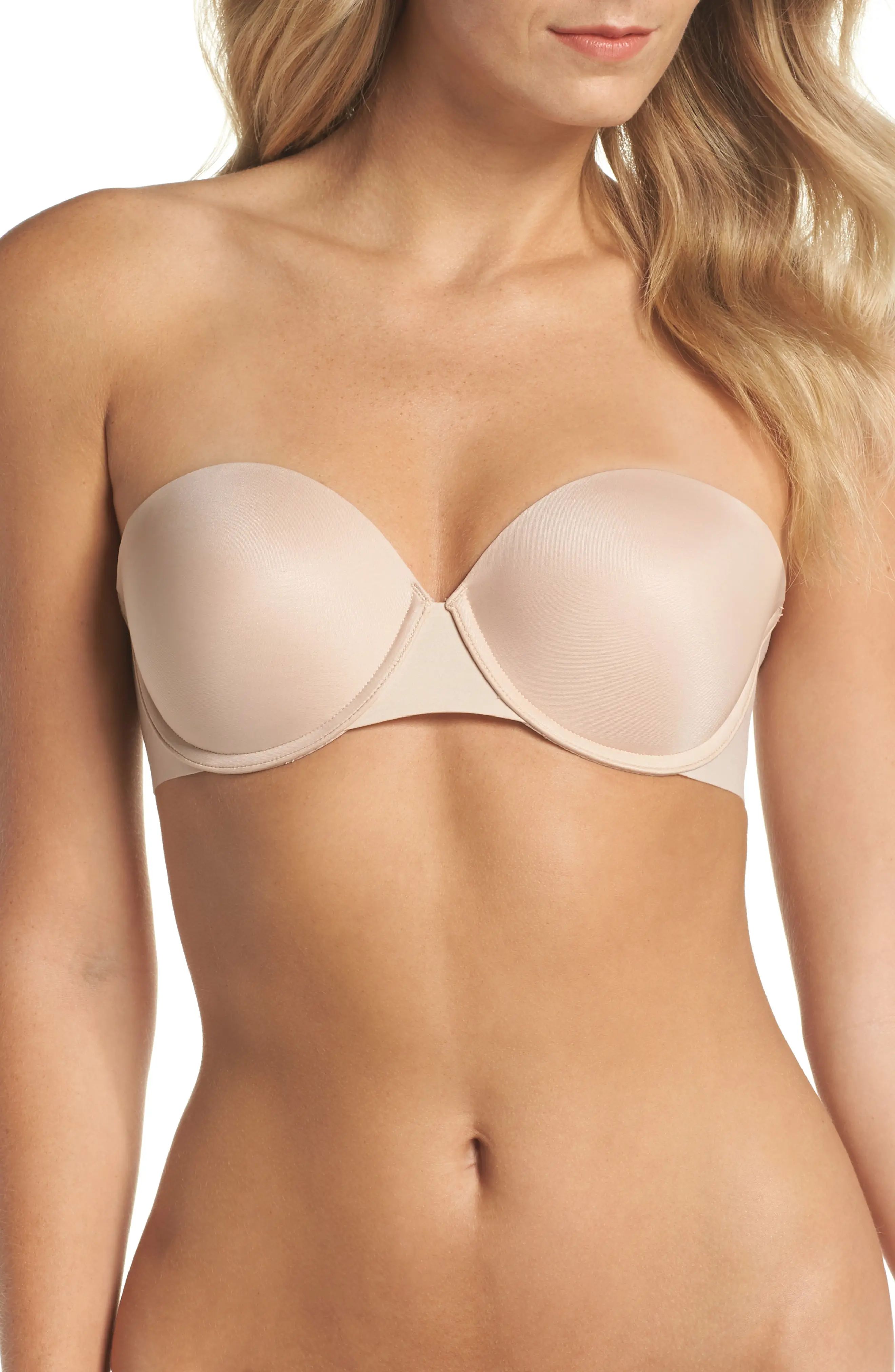 SPANX(R) Up for Anything Strapless(TM) Bra in Champagne Beige at Nordstrom, Size 32Dd | Nordstrom