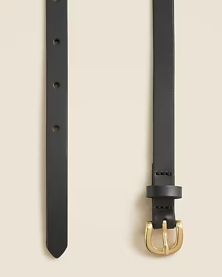 Skinny Italian leather belt | J. Crew US