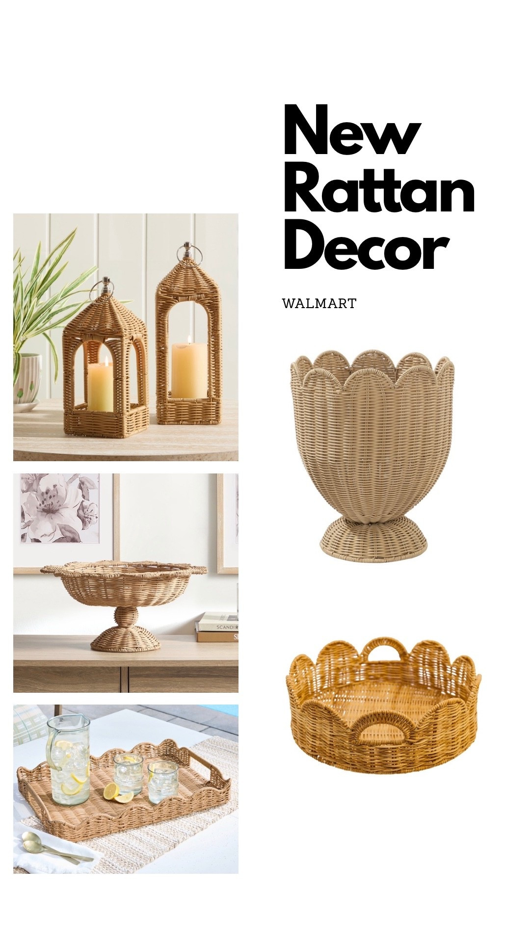 New rattan decor from Walmart! Select items have sold out but are now restocked. Grab your favorites before they are gone again!

#LTKSeasonal #LTKdayinmylife #LTKHome