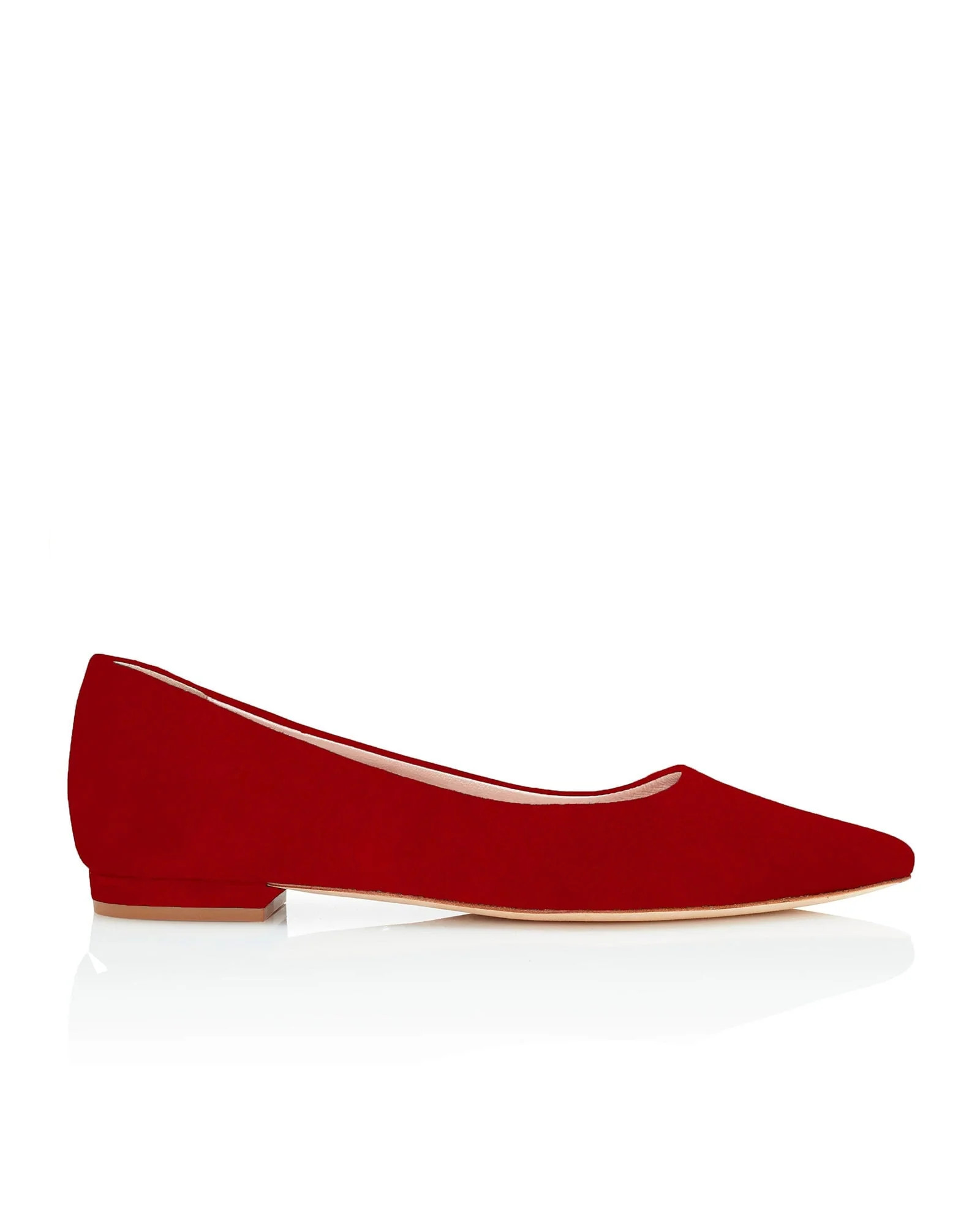 Lulu Candy Suede
			Flat | Emmy London