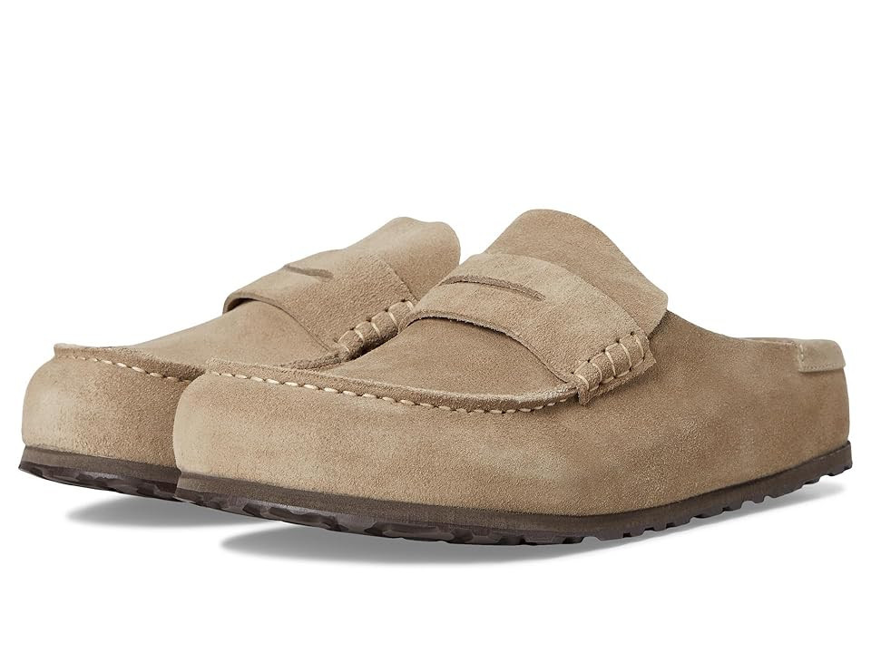 Birkenstock Naples Wrapped Bold Grip Men's Shoes Taupe : EU 46 (US Men's 13-13.5) Regular, Suede | Zappos