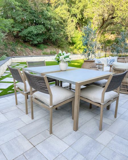 Beautiful Walmart outdoor dining set! I cannot believe the price on this. The chair and bench feel SO much more expensive than this is! Assembly was super easy, too! Perfect addition to our backyard patio 🥰

#LTKxWalmart #LTKSeasonal #LTKHome