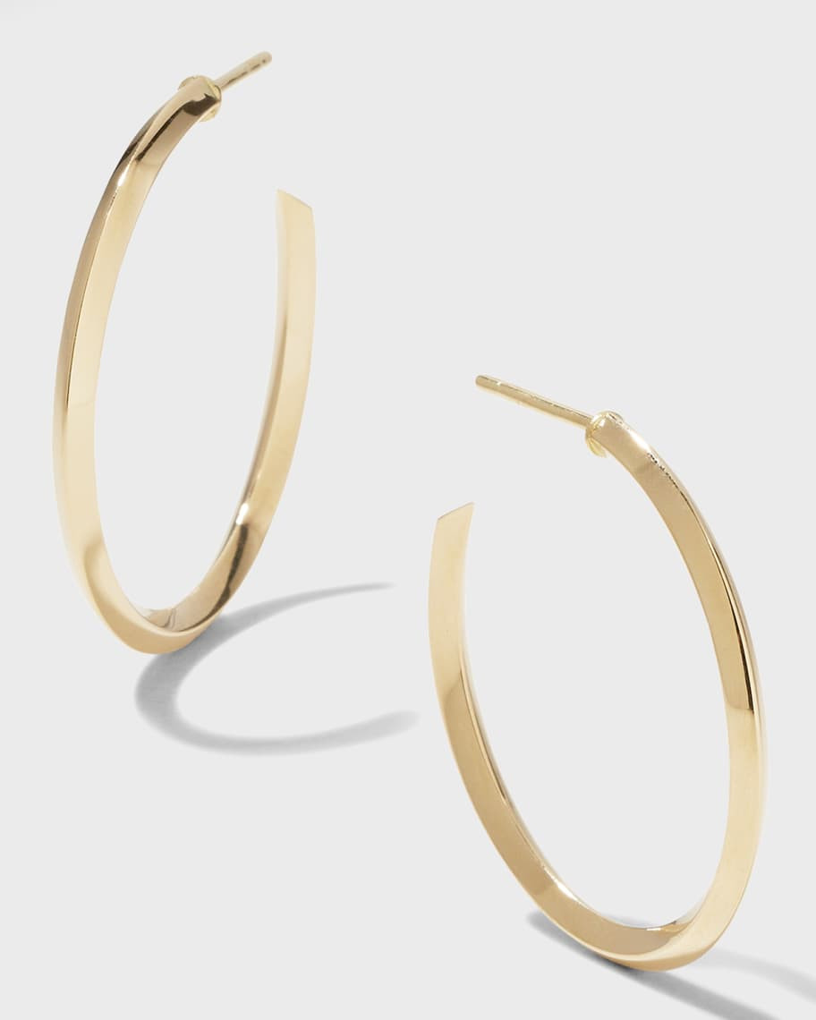 LANA Thin 25mm Royale Hoops | Neiman Marcus