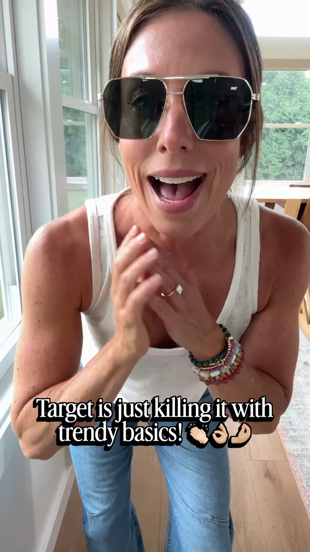 THIS TANK!!! I want it in all four colors and it’s only $12. And as always, Levi’s with the best denim - this wash is ‘let love in’ and they are just perfect! In an xs is the tank and my the size 25 in the jeans.