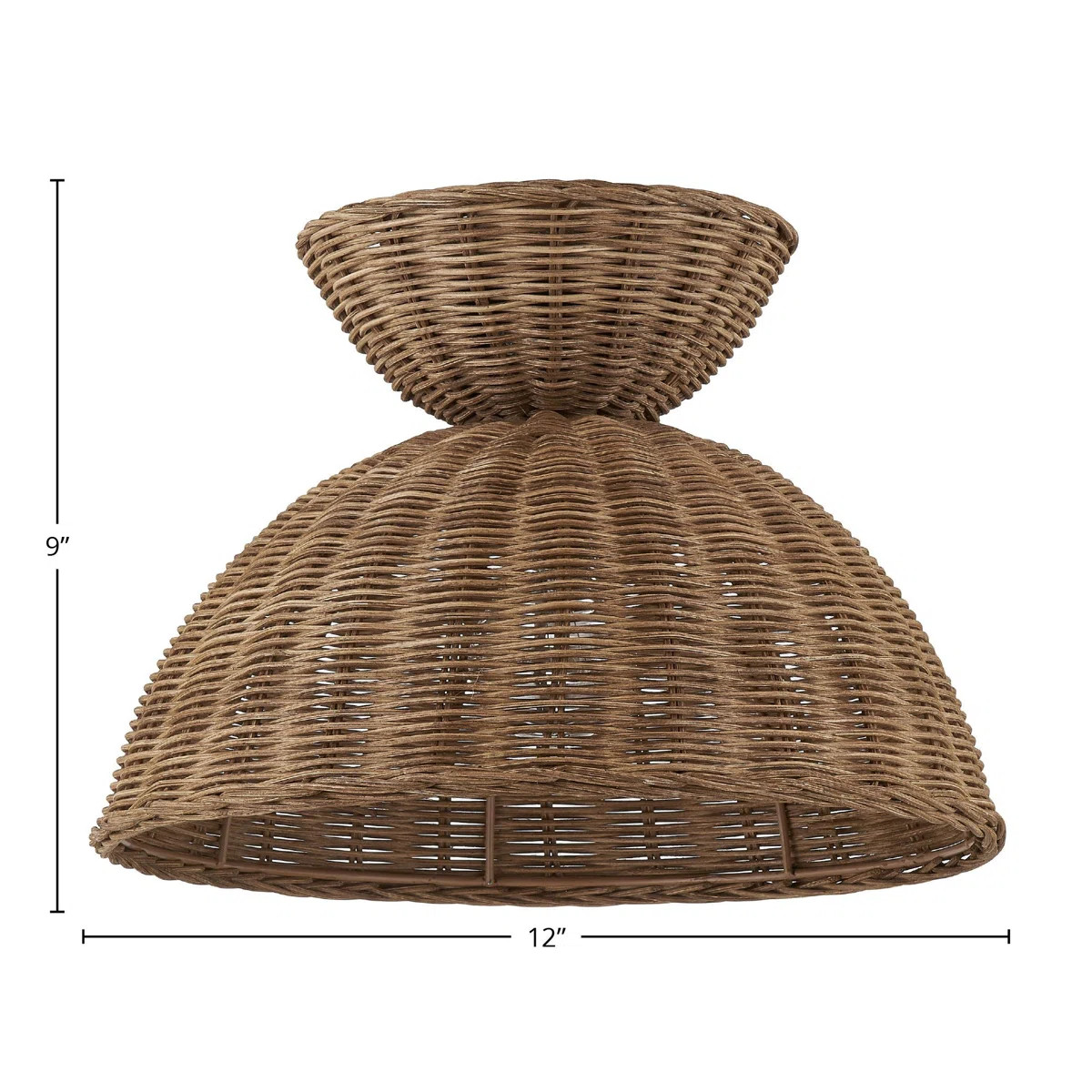 Lark Manor™ Willa Semi-Flush/Convertible Light, Natural | Wayfair | Wayfair North America