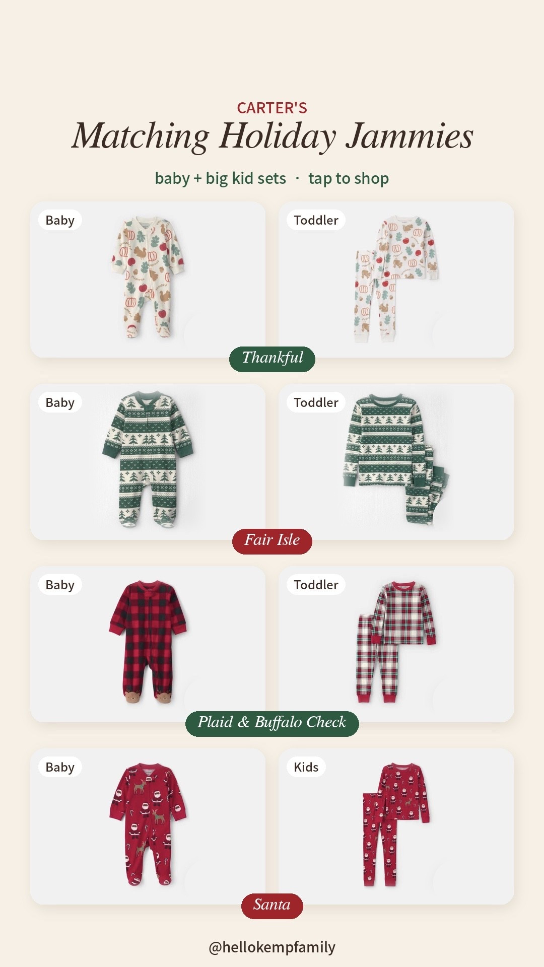 Carters Skep Set Pajama Sale for the holidays! #carters