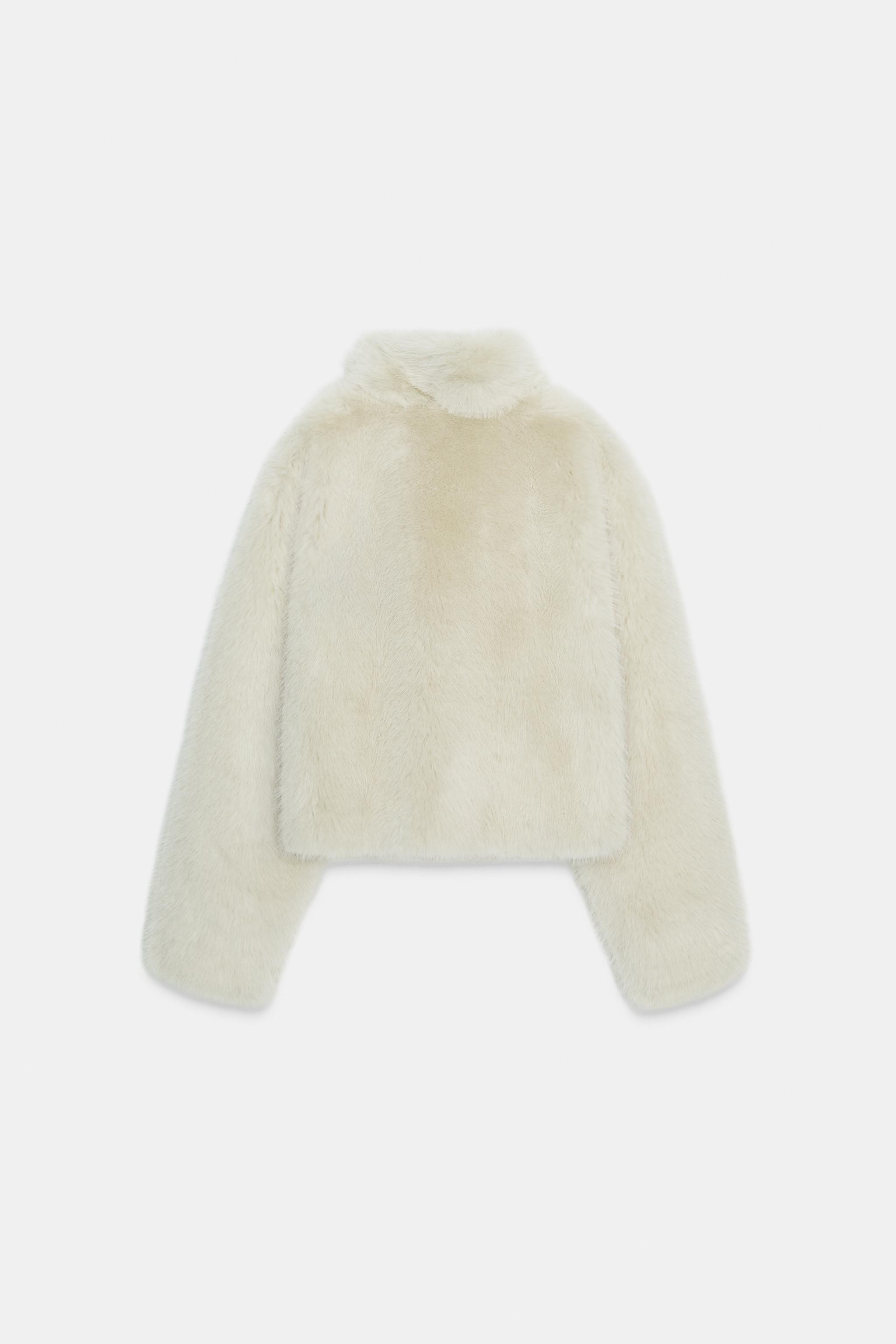SHORT FAUX FUR COAT | Zara US