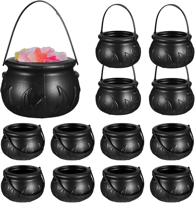 Zerodeko 12Pcs Halloween Pumpkin Buckets – Trick or Treat Candy Holders, Mini Pumpkin Pails for... | Amazon (US)