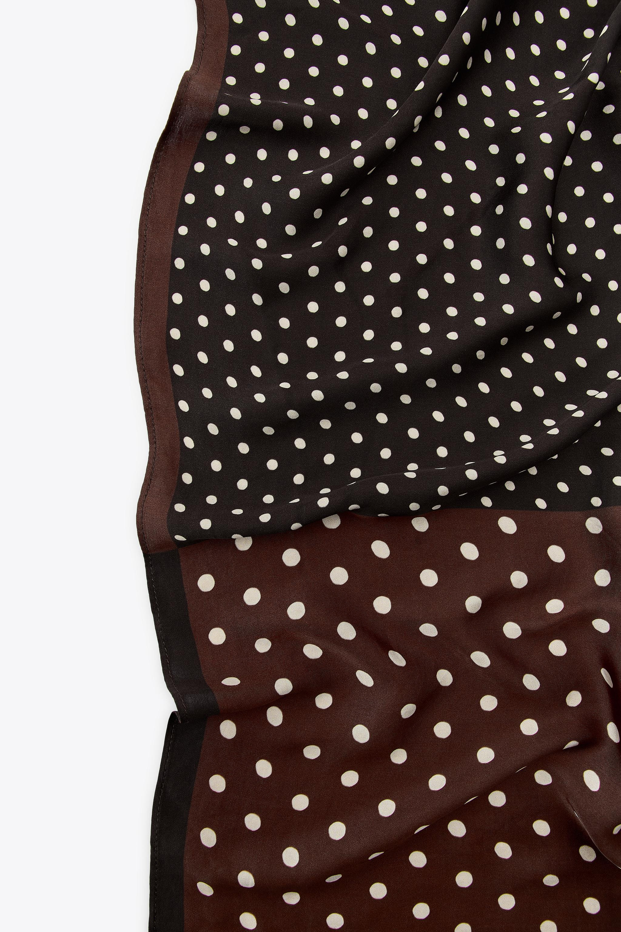 POLKA DOT PRINT SCARF | Zara UK