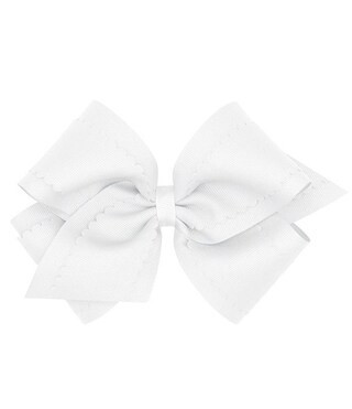 Girls King Scallop Grosgrain Hair Bow | Dillard's