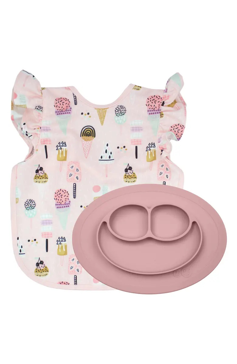 x BapronBaby Blush Apron & Feeding Mat Set | Nordstrom