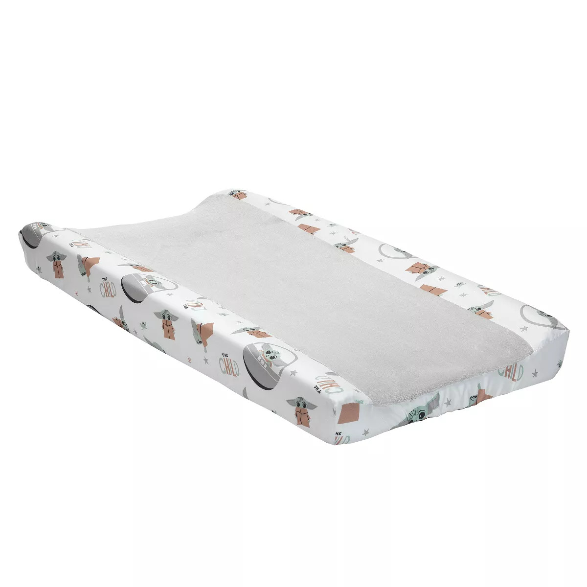 Lambs & Ivy Star Wars Mandalorian The Child/Baby Yoda Gray Changing Pad Cover | Target