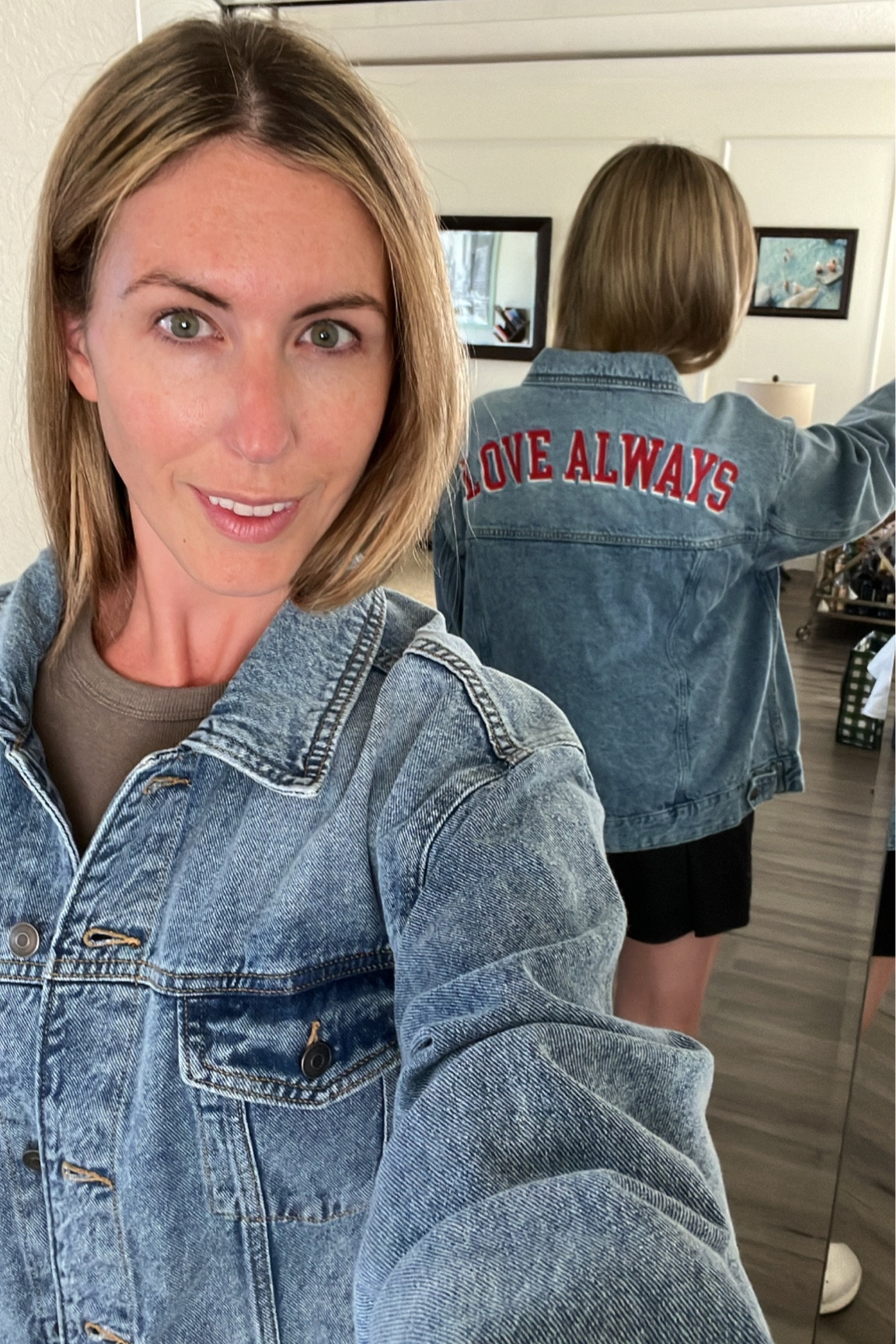 The cutest denim jacket under $40 😮😍😍😍😍😍 happy Valentine’s Day! ❤️ 

#LTKunder50 #LTKcurves #LTKstyletip