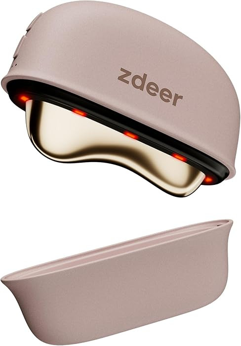 ZDEER LED Red Light Therapy for Face & Neck Massager Facial Care Device – Electric Gua Sha Bras... | Amazon (US)
