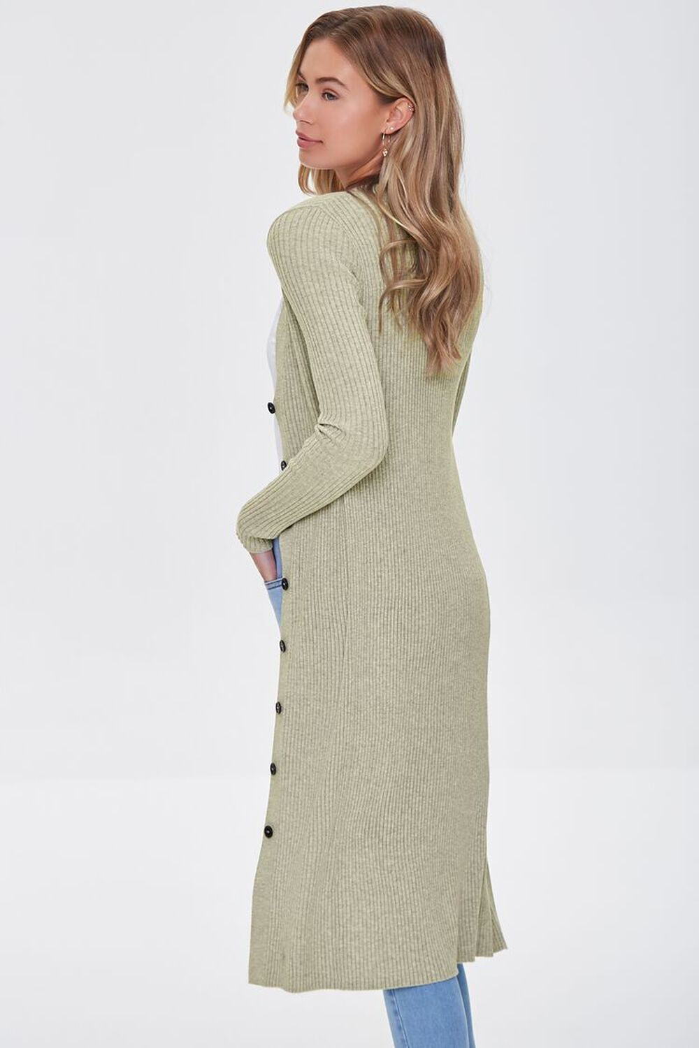 Ribbed Longline Cardigan Sweater | Forever 21 (US)