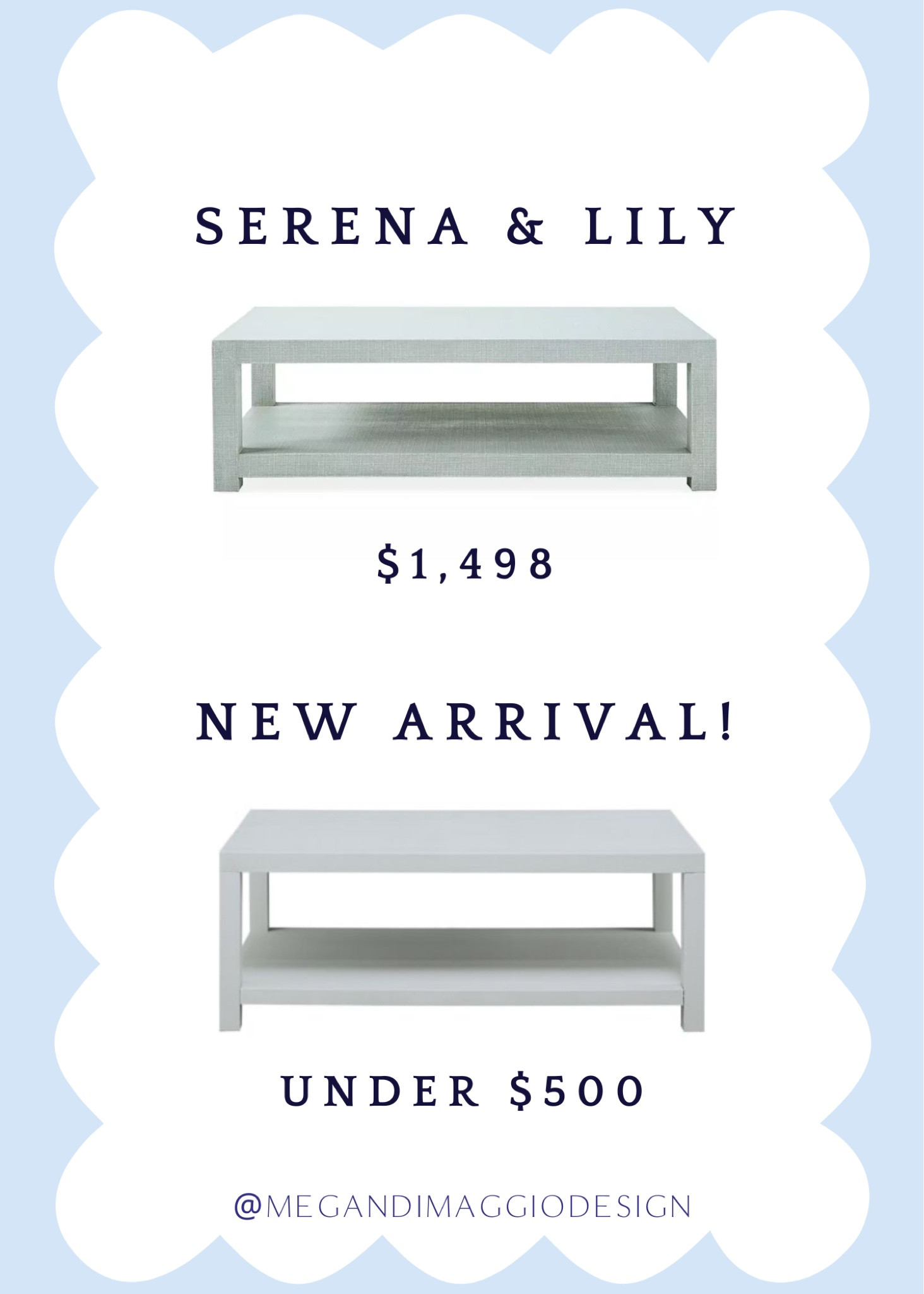 🚨New DUPE alert!🚨 Finally found an incredible dupe for Serena & Lily’s Driftway coffee table in the coastal blue color!! 🤯🙌🏻😍 It’s a raffia light blue, the same size as S&L’s and UNDER $500?! I wish I had a place for this!! I’m sure it’ll go fast so if you’ve been eyeing the s&L…I’d snag this for almost $1,000 LESS!! 🏃🏼‍♀️🏃🏼‍♀️🏃🏼‍♀️

#LTKHome #LTKSaleAlert