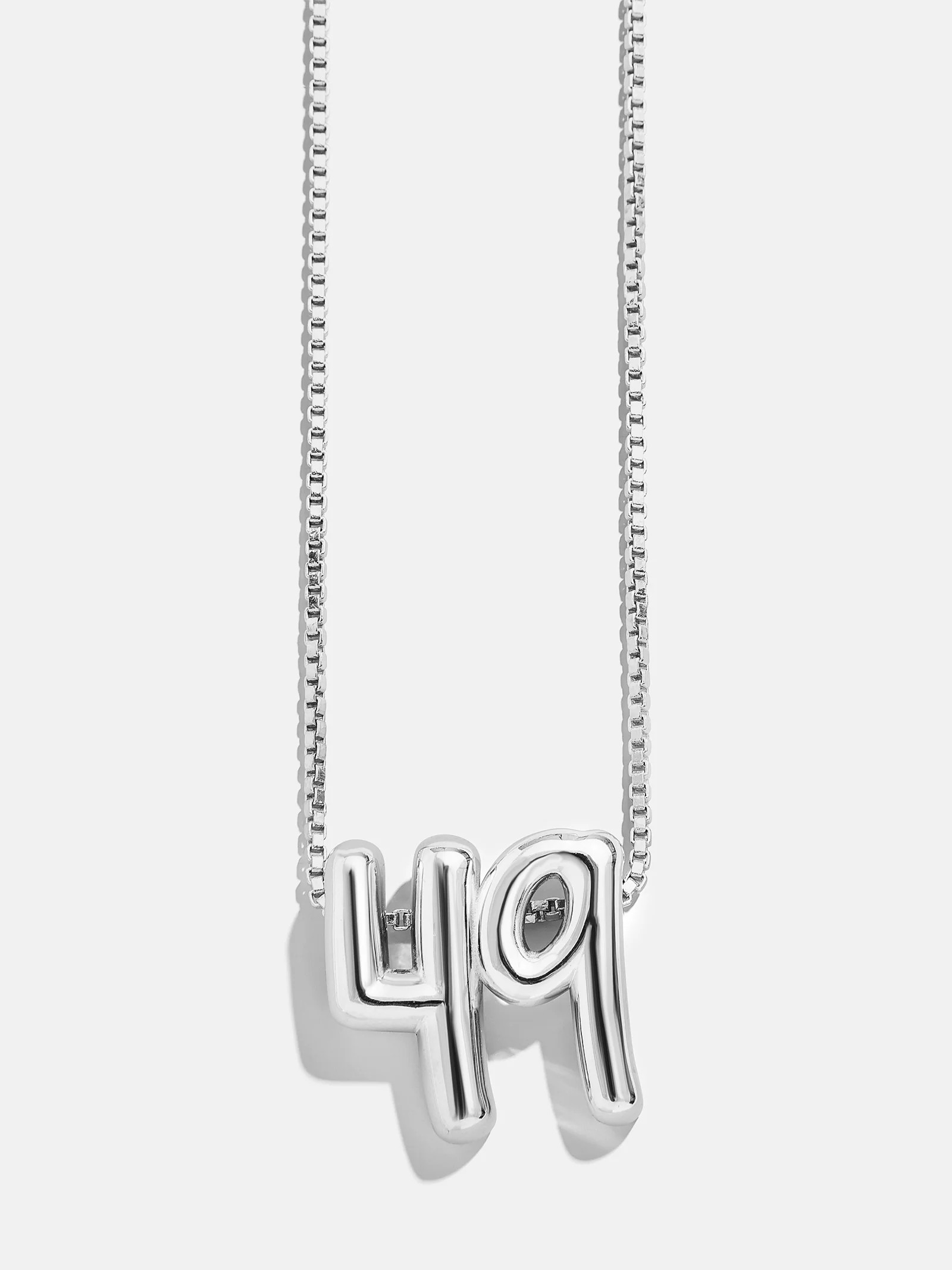 Lucky Number Bubble Necklace - Silver | BaubleBar (US)