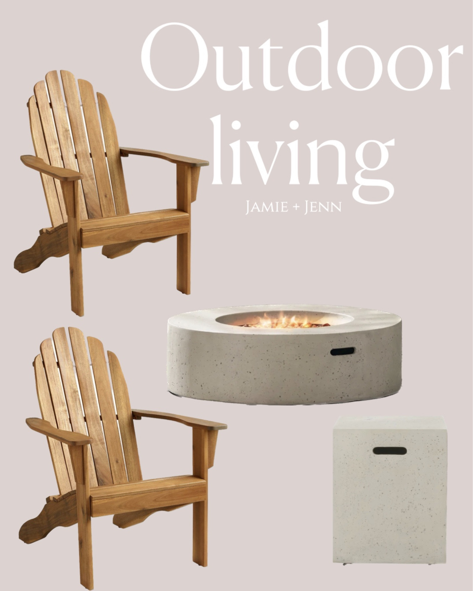 Fire pits and chairs to create that summer night vibe! 

Stone fire pit, outdoor living, patio lifestyle, lawn chairs

#LTKhome #LTKFind #LTKSeasonal