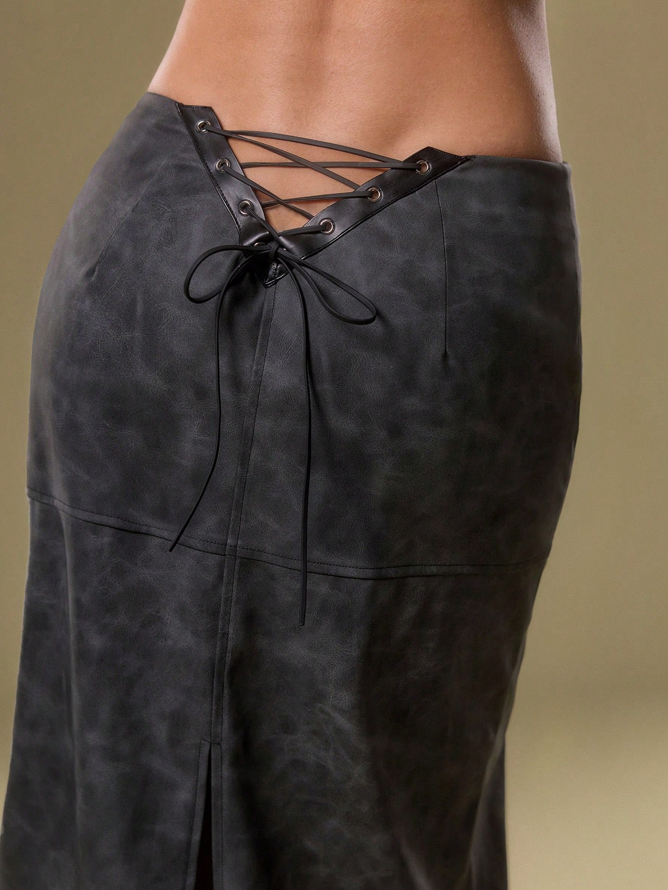 NewSURIMA Women's Tie Waist Fish Tail Hem Skirt | SHEIN