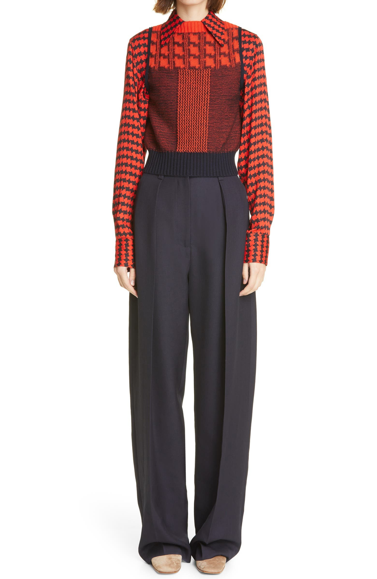 Pleated Wool Wide Leg Trousers | Nordstrom