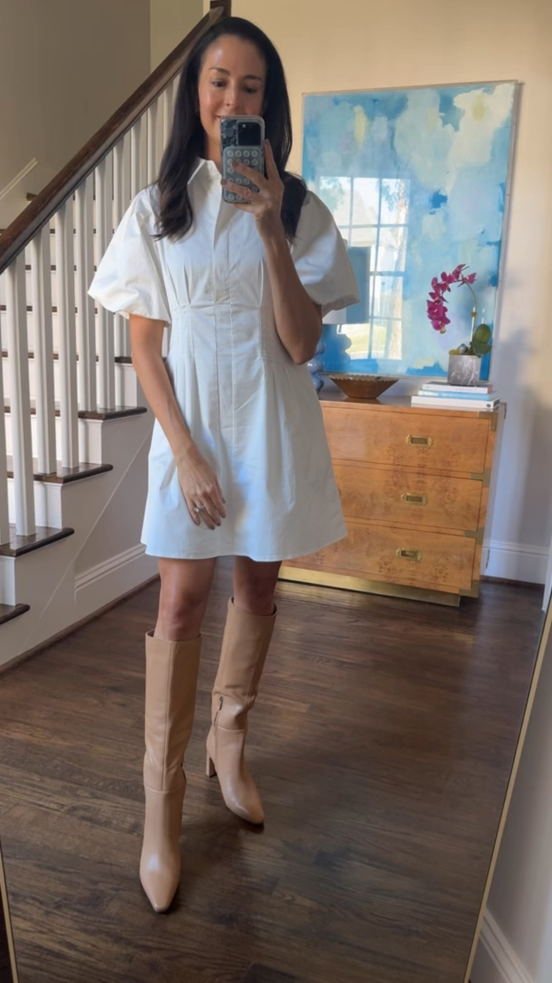 This dress is easy to dress up or down, and I love these boots for fall. Both available in several colors.

#LTKShoeCrush #LTKWorkwear #LTKStyleTip