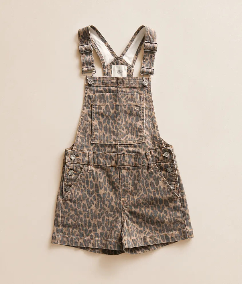 Girls - Mini Dylan Cheetah Overall Short | Buckle