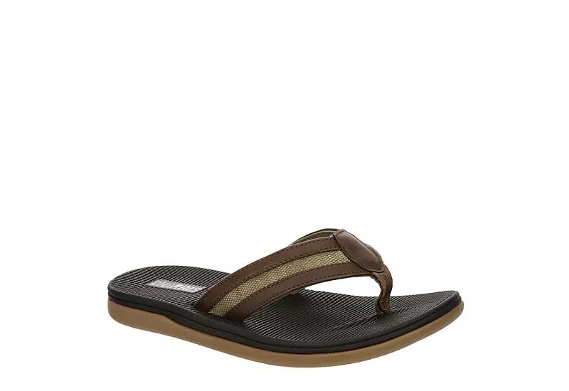 West Harris Boys Cove Flip Flop Sandal - Brown | Rack Room Shoes