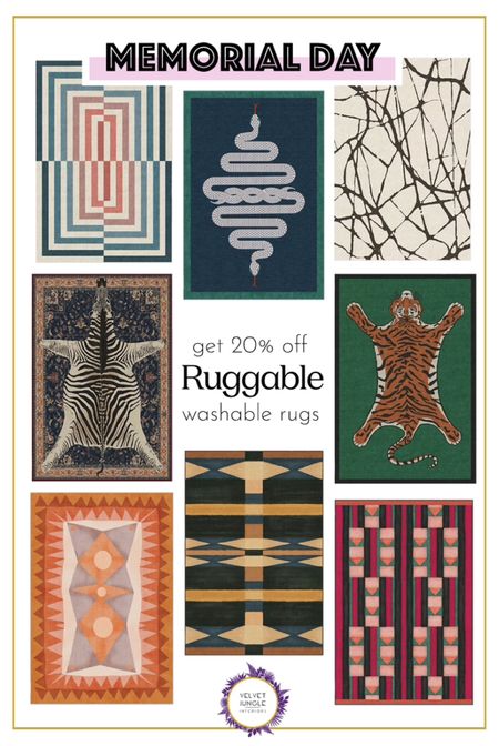 We love a washable rug ! Here are some of my all-time favorite pieces from Ruggable - this weekend with 20% off ! 

#memorialday #rug #washablerug 

#LTKstyletip #LTKsale #LTKhome