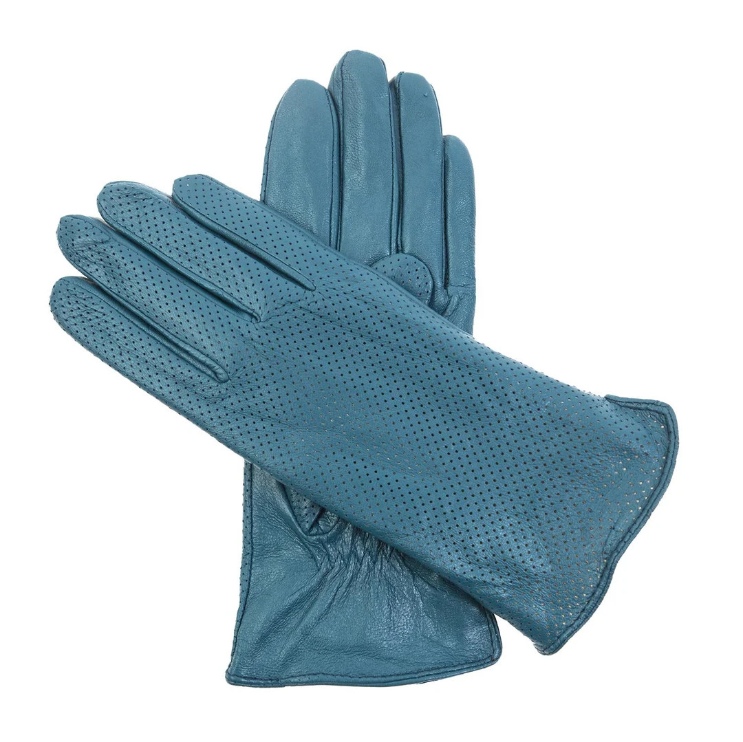 Women's Leather Gloves Mata Hari Petrol - Etsy | Etsy (US)