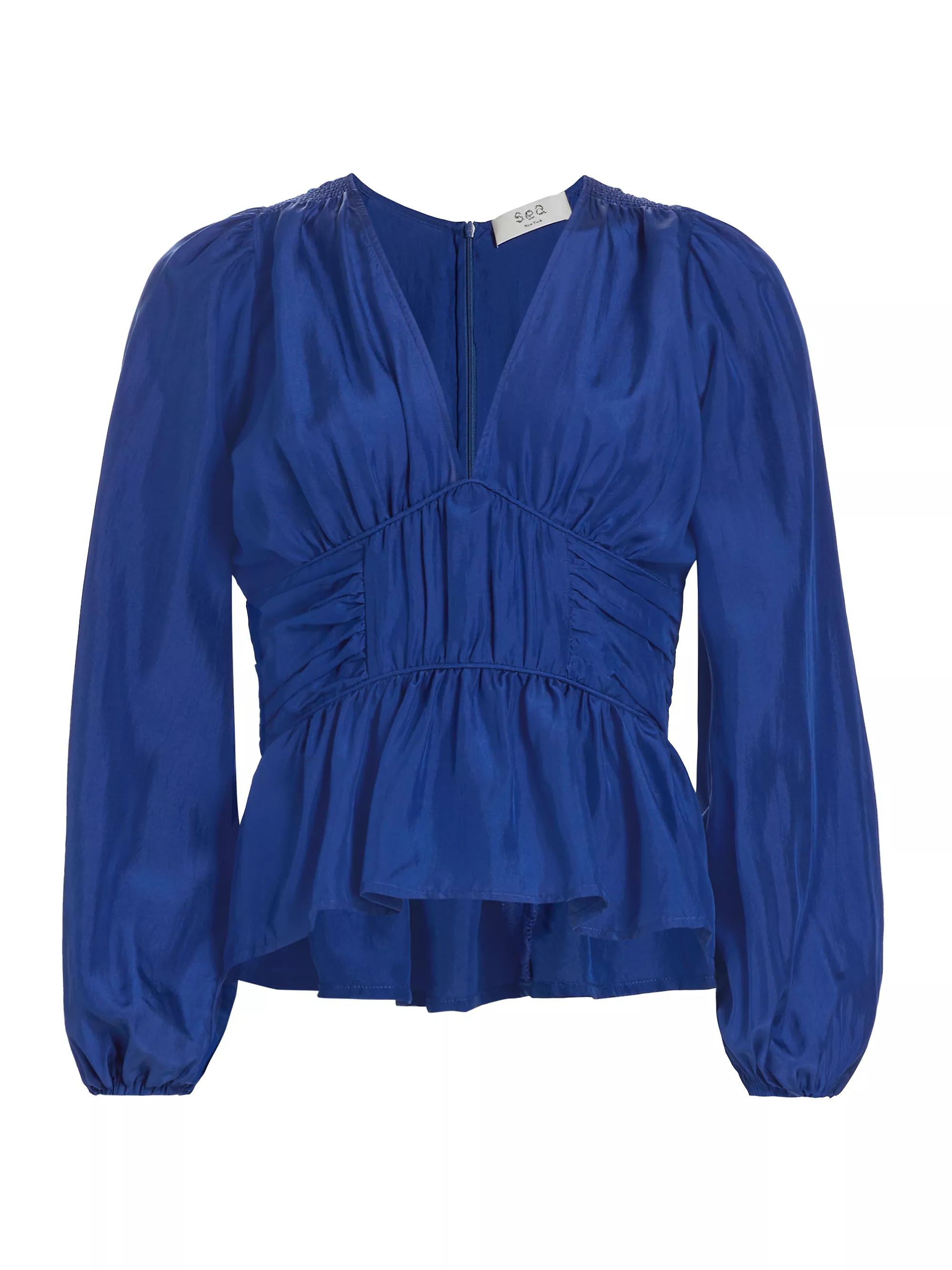 Fabiola Silk Ruched Blouse | Saks Fifth Avenue